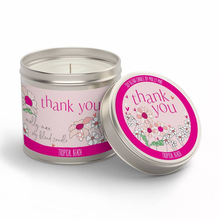 Kerze - Danke (MMCAN07) für den Großhandel von Molly Mae Ltd