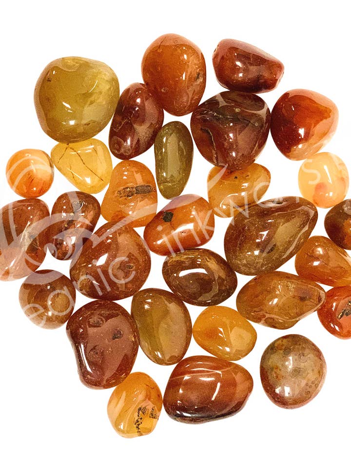 TUMBLED STONES - CARNELIAN A 20-40 MM (KG) for wholesale by Oceanic Linkways Inc
