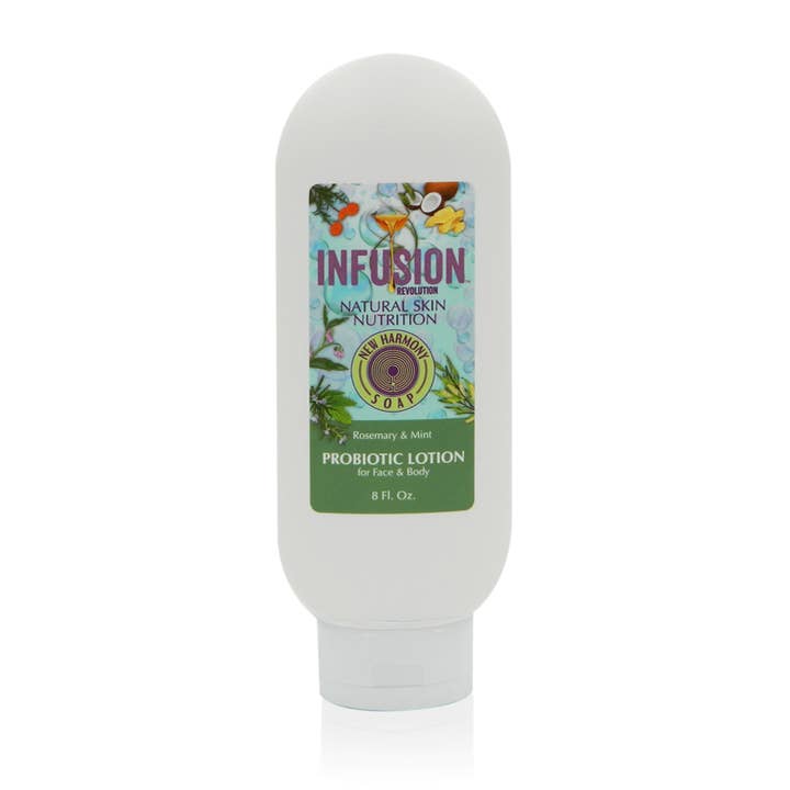 8oz Probiotic Infused Body Lotion - Rosemary Mint for wholesale by INFUSION REVOLUTION SKINCARE
