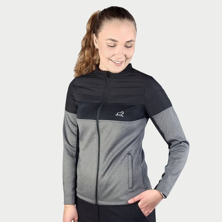 Chaqueta híbrida Ginger - negro/gris para venta al por mayor de WHAT BUNKERS