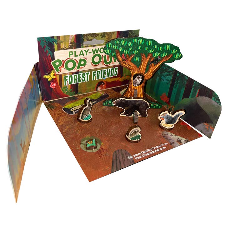 Channel Craft - Wholesale Wood Toy - Kids - Play-Wood Pop-Outs - Forest Friends2