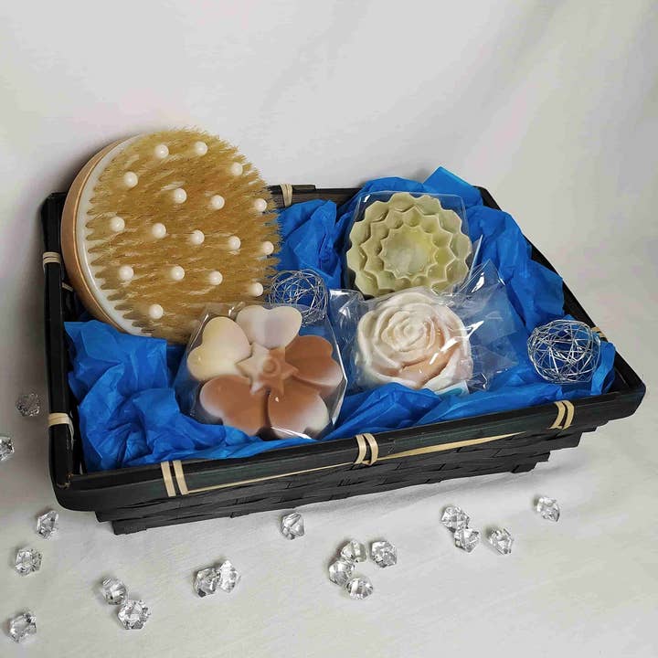 Coffret de Savons et Brosse de massage pour la vente par Free Mousse