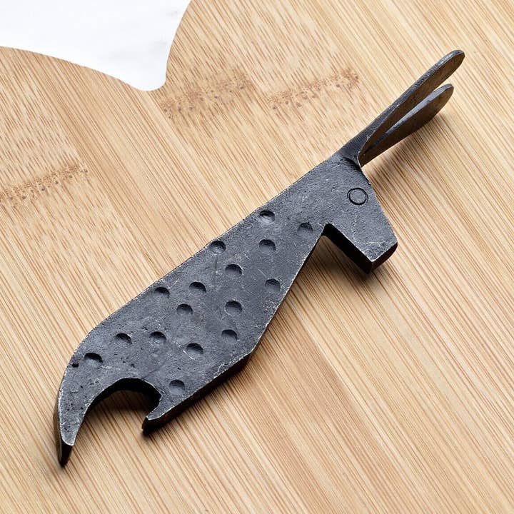 Wrought Iron Hare Head Beer Bottle Opener - Barware for wholesale by Gadsby