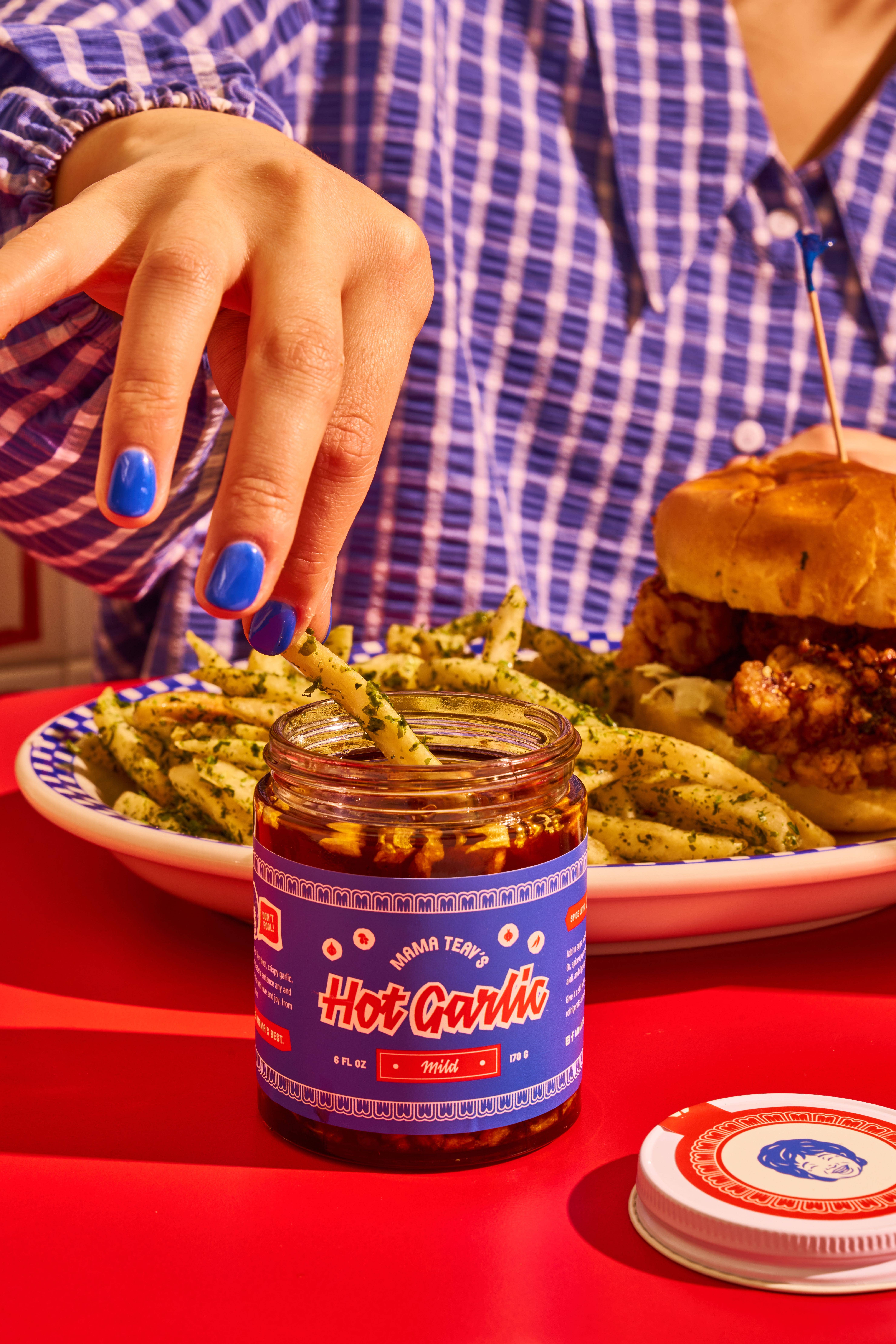 Mama Teav's - Wholesale Hot Sauce - Hot Garlic Chili Crisp - MILD - All Natural2