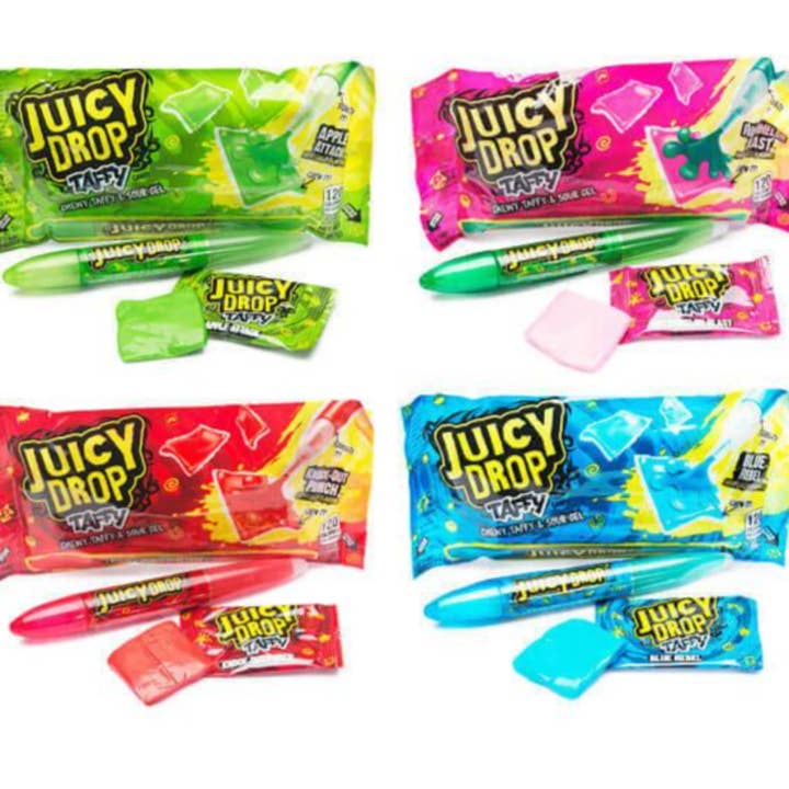 I Got Your Candy – wholesale Taffy – Bazooka Juicy Drop Taffy 2.36oz - 16ct