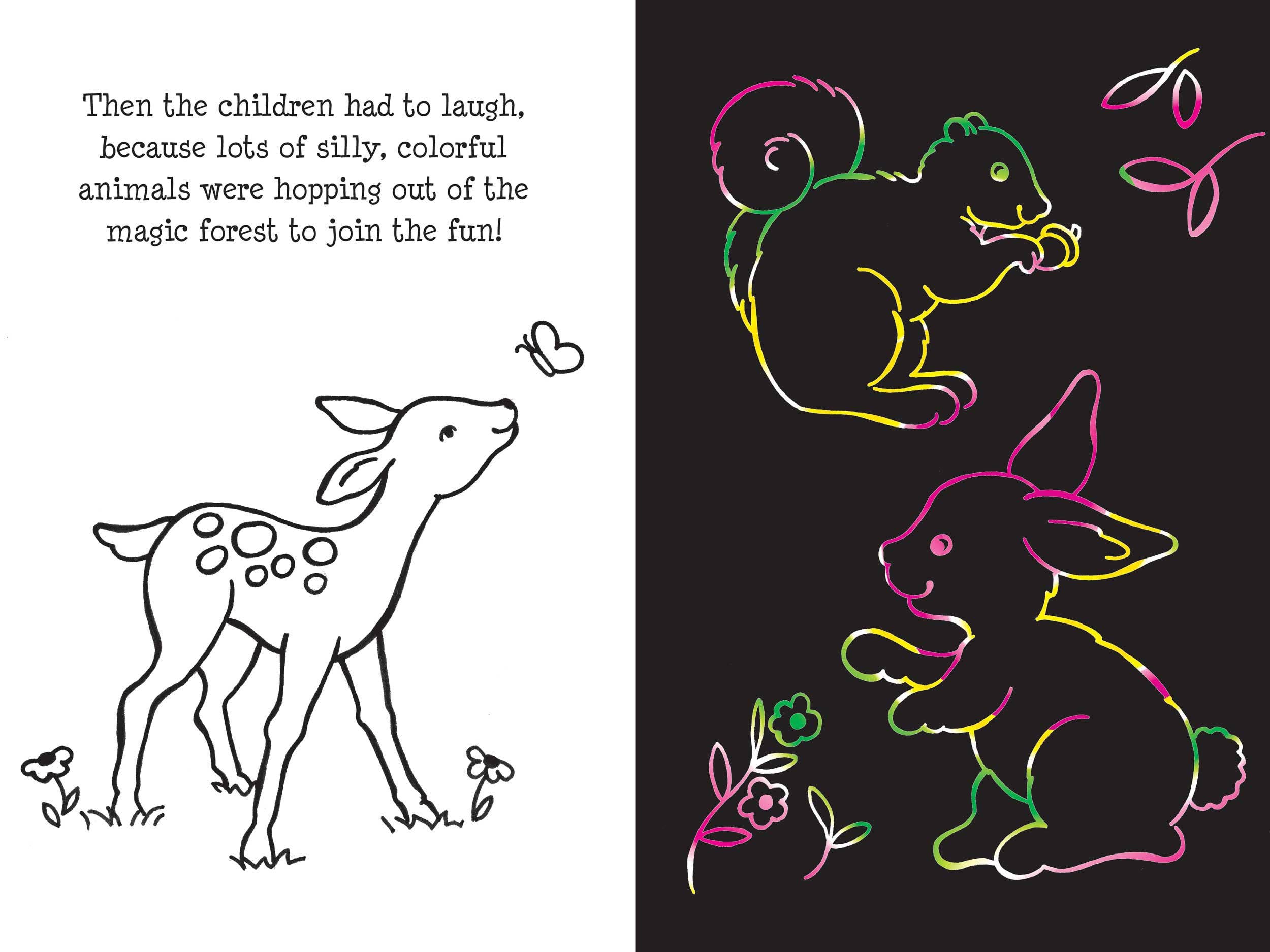 Peter Pauper Press - Vente Carnets de croquis - Forêt Enchantée Gratte et Dessine4