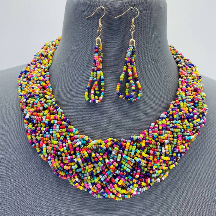Iconik Wholesale Gallery – Großhandel Schmucksets – Mehrfarbige Halskette mit Perlen