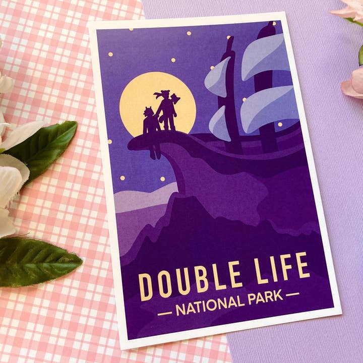 Double Life Boat Boys National Park Mini Art Print for wholesale by Winterstar Art