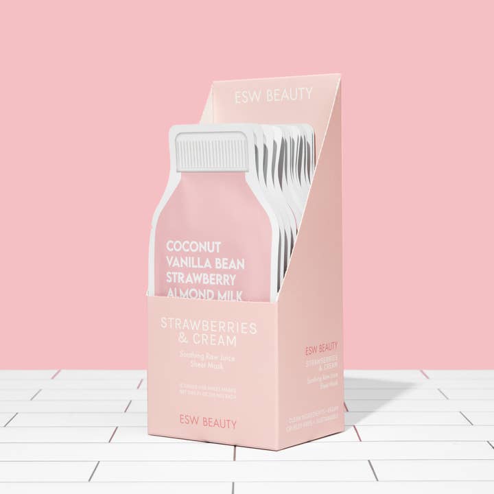 ESW Beauty - Wholesale Skincare Face Mask - Strawberries & Cream PDQ