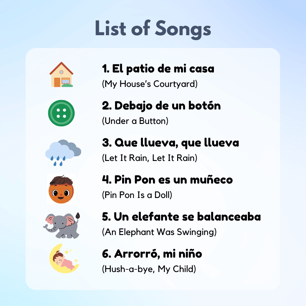 Heritage Kids Press - Vendita all'ingrosso Libro per neonati e bambini (0-2) - Amo cantare in spagnolo: filastrocche3