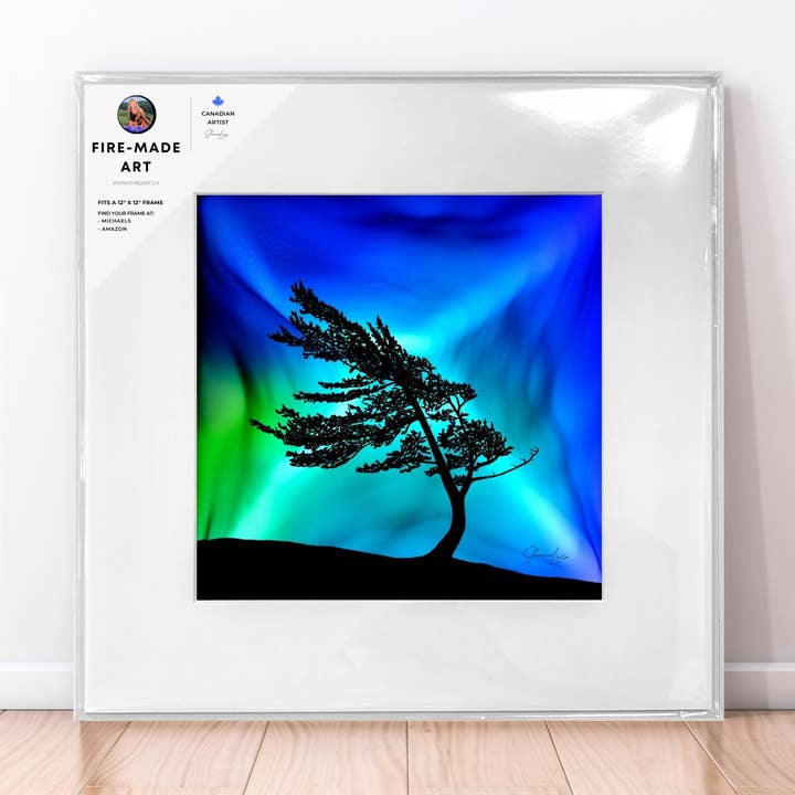 Windswept Glory | Fire-Made Art Pine Tree Print for wholesale by Fire-Made Art
