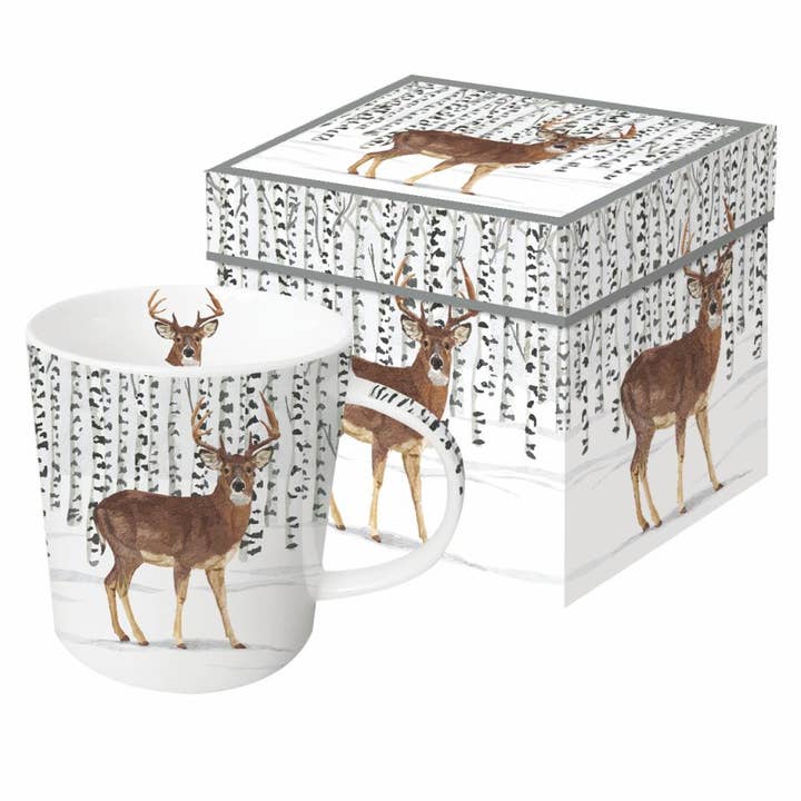 Paperproducts Design • Ambiente - Wholesale Coffee Mug - MUG IN GIFT BOX-WILDERNESS STAG