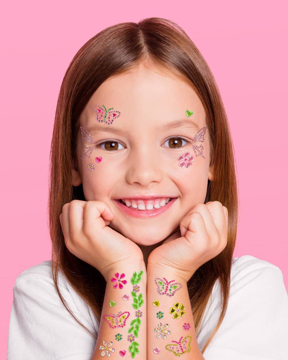 xo, Fetti - Wholesale Sticker - Butterfly Face Gems | kids party, easter, spring, pastel3