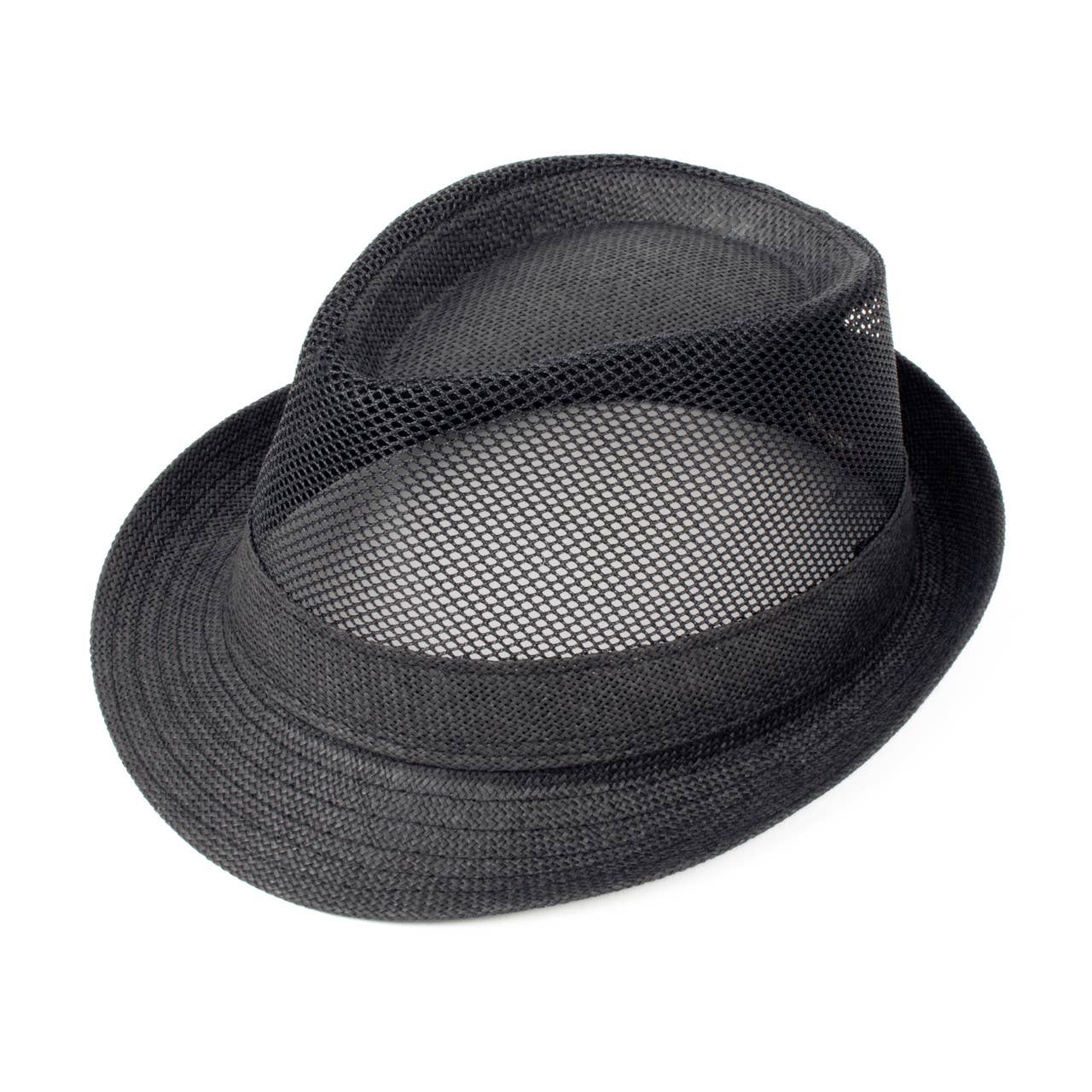 Selini New York - Vente Chapeau en feutre – homme - Chapeau Fedora tendance en maille rafraîchissante pour hommes S/S1