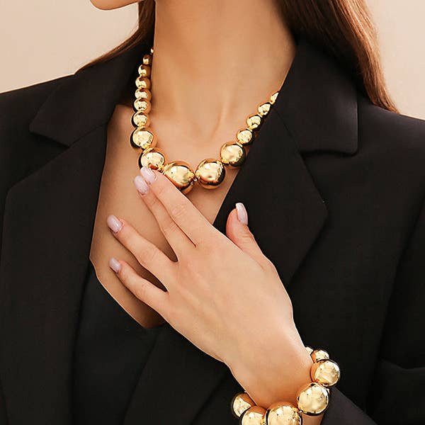 Beaded Solid Color Dainty Necklace Necklaces Accessories for wholesale by UZ Wholesale Store