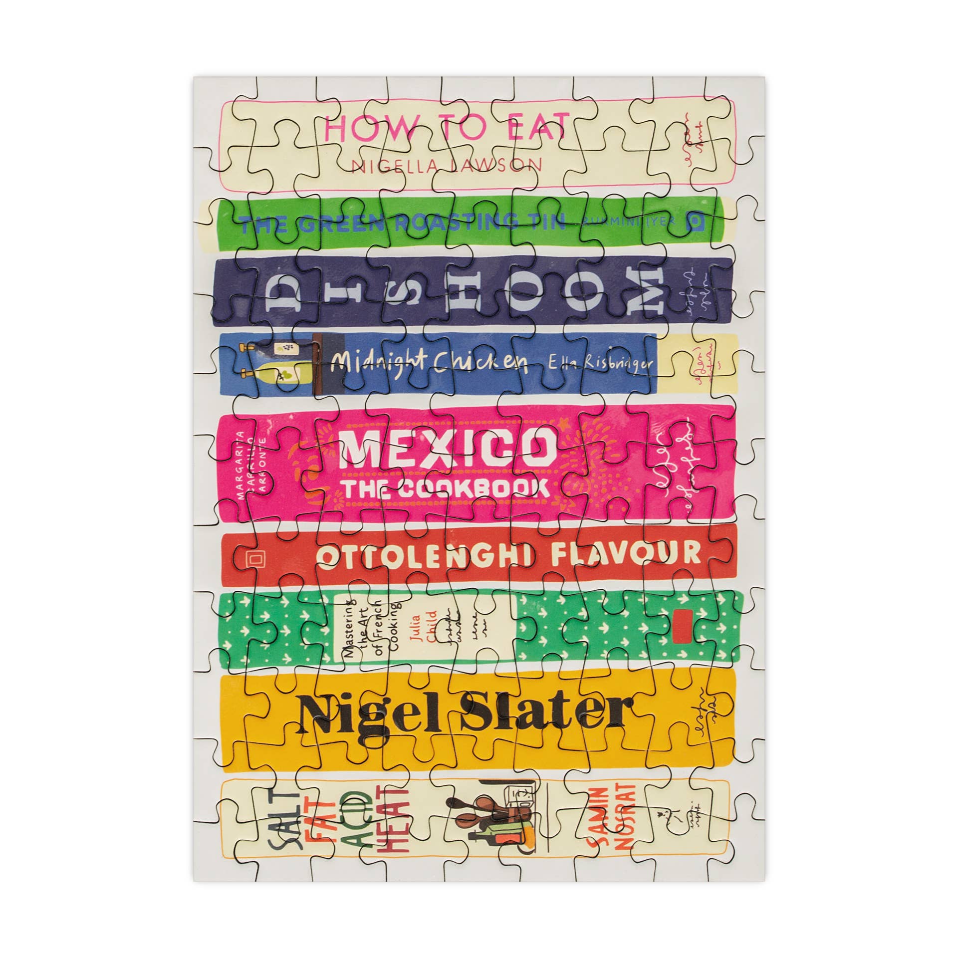 Happily Puzzles – Großhandel Puzzle - Erwachsene – Puzzle mit 99 Teilen – Mini Foodie-Jigsaw mit illustrierten Buchrücken1