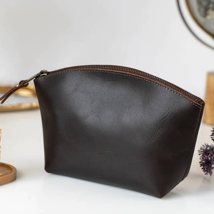 VELLAIRE - Wholesale Makeup/Cosmetic Bag - Leather Eclipse Makeup Bag | LB14