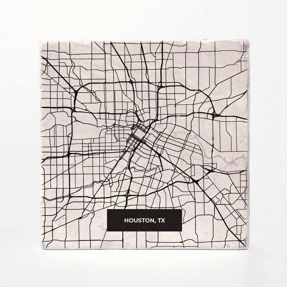 Versatile Coasters - Wholesale Coasters - Houston Modern Map Coasters1