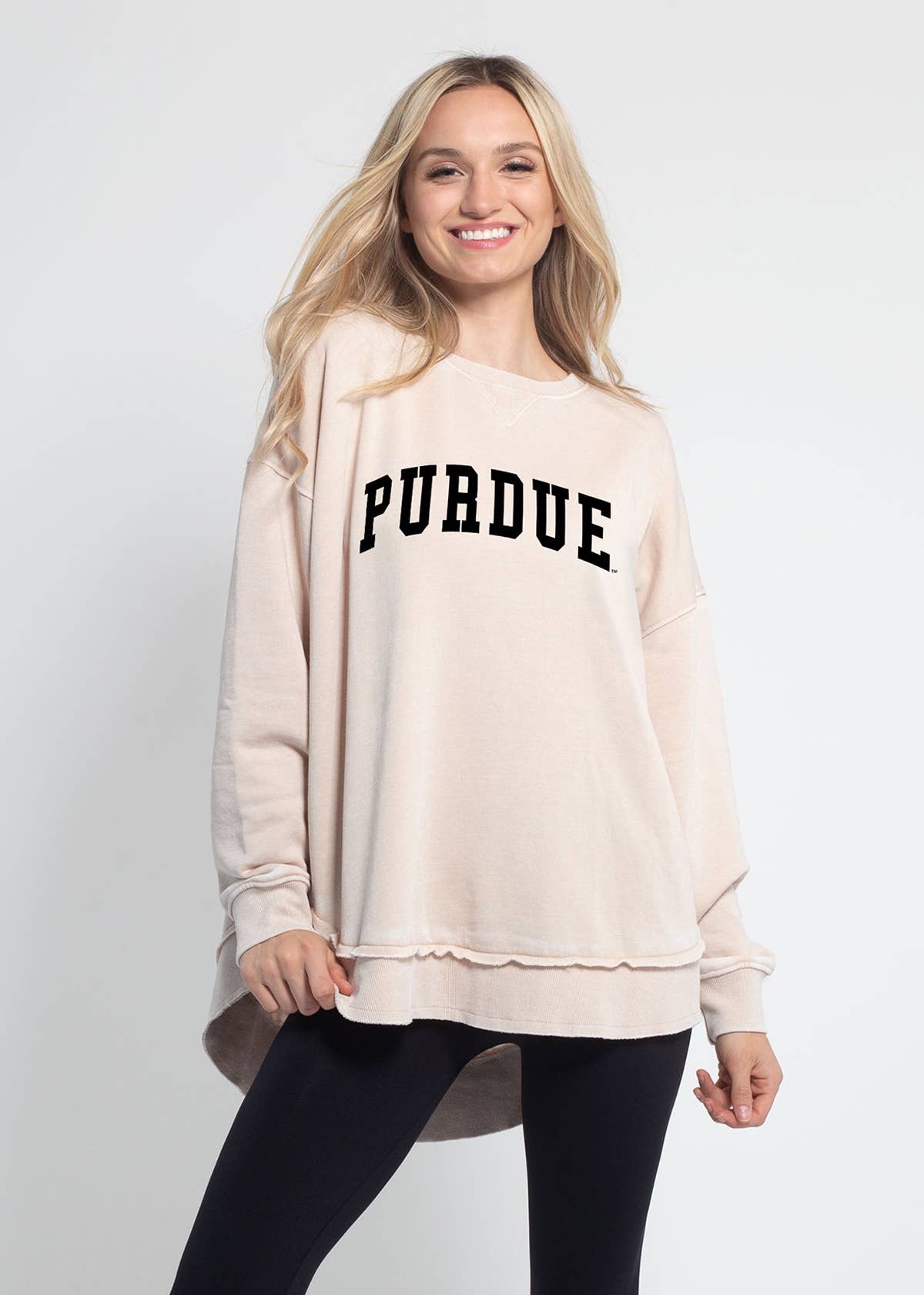 chicka-d - Wholesale Graphic Sweatshirt - Women's - BIG TEN Burnout Campus Pullover10