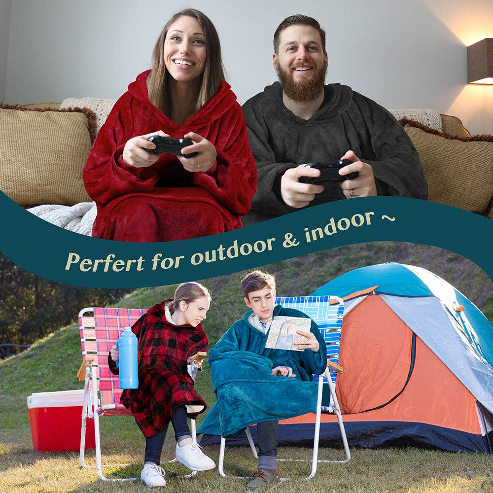 Pavilia - Wholesale Throw Blanket - Oversized Wearable Hoodie Blanket26