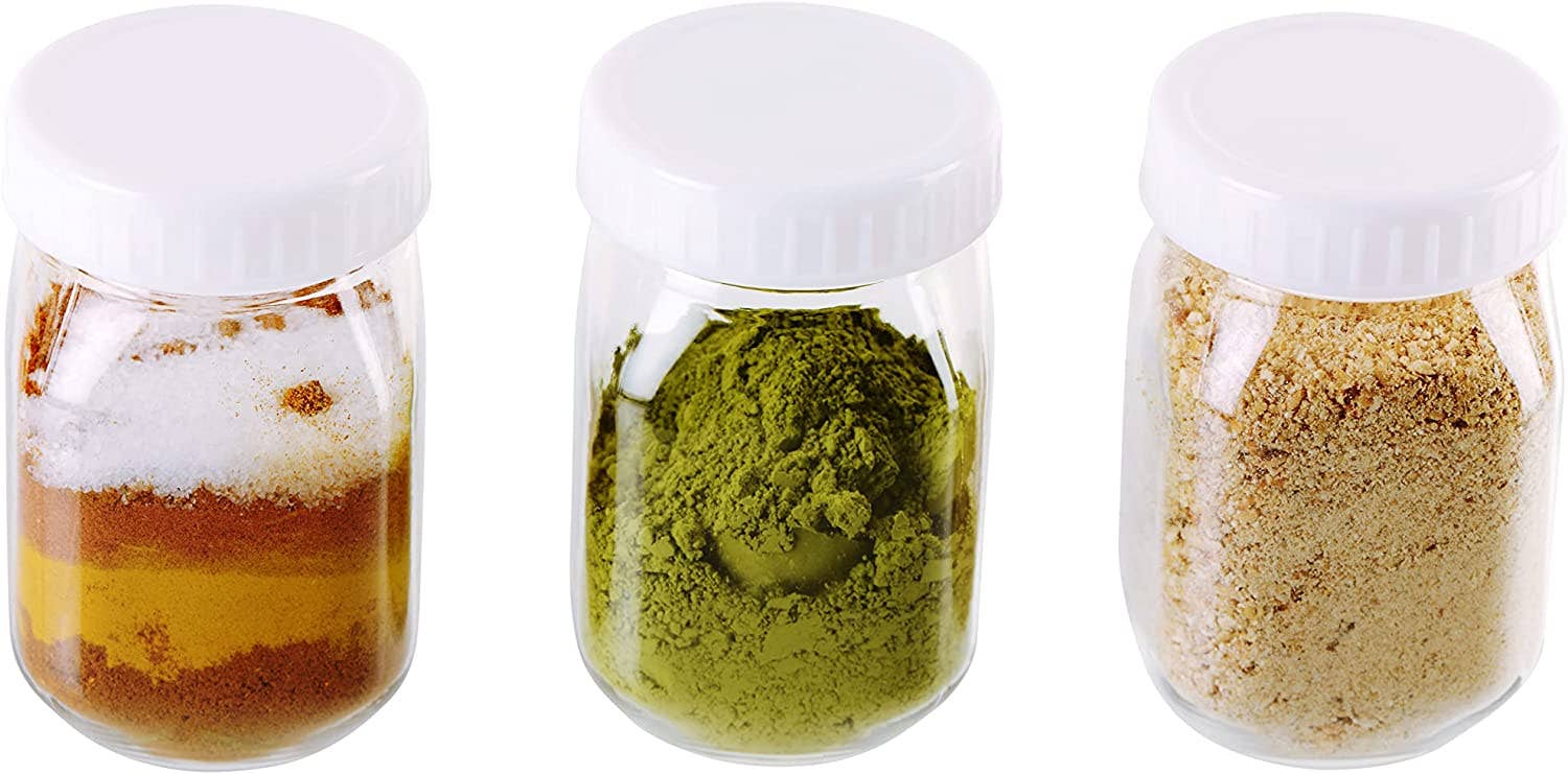 EcoQuality - Wholesale Jar - 4 Oz Clear Plastic Mason Jars with Ribbed Liner Screw On Lid1