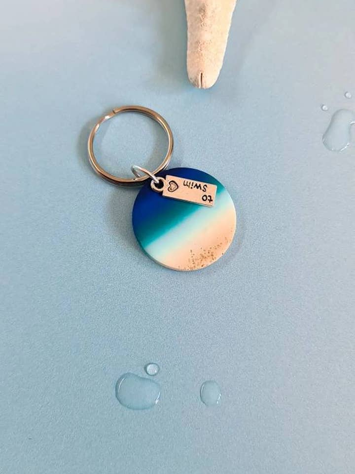 Hebriderne vilde svømning inspireret nøglering nøglering for engroshandel hos Sage & Seasalt