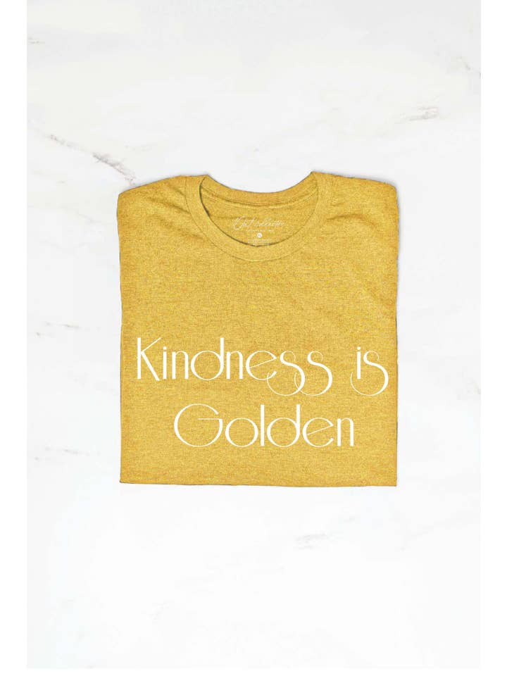 OAT COLLECTIVE – wholesale T-shirts med screentryck – Dam – VÄNLIGHET ÄR GOLDEN Grafisk T-shirt4