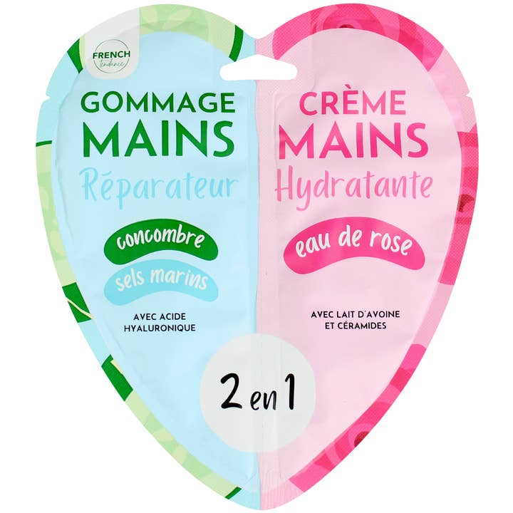 FRENCH TENDANCE - Wholesale Body Scrub/Exfoliant - Duo Exfoliating / Repairing Moisturizing Hand Cream - Cucumber