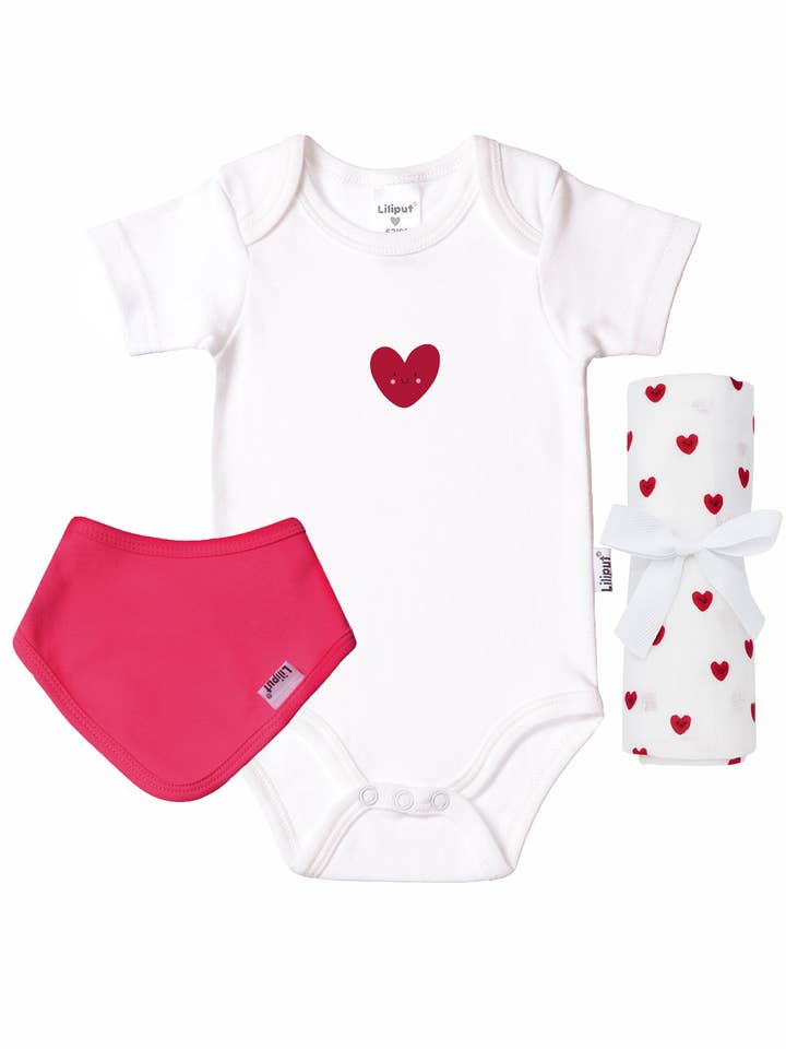 3-delat set med body och muslinfilt för wholesale av Liliput