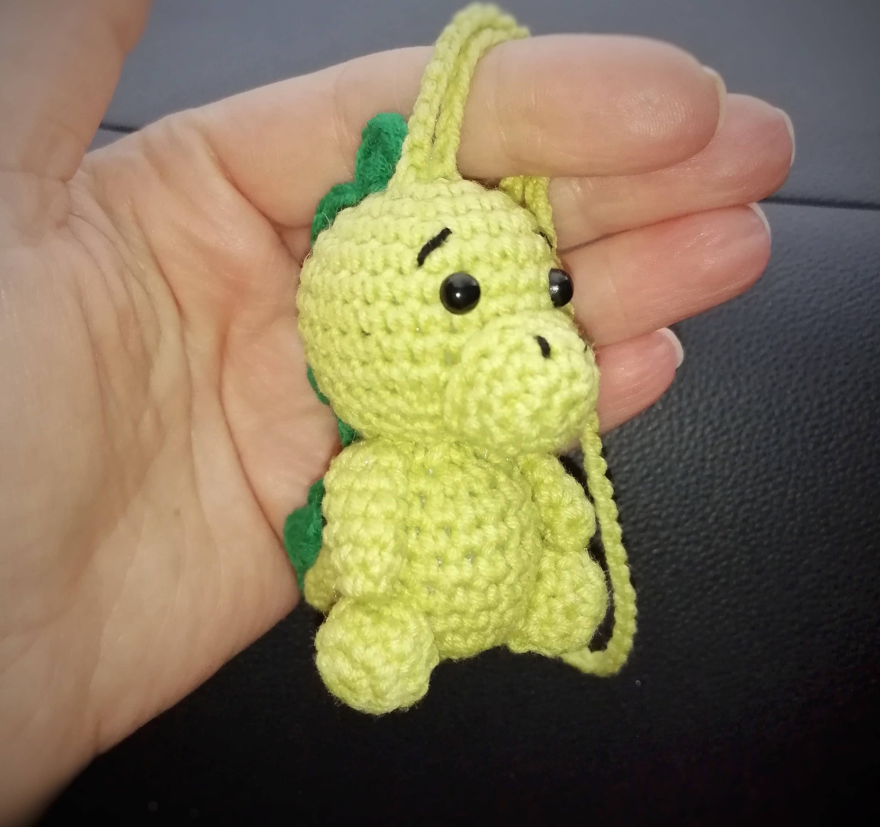 TOMOPOD LLC - Wholesale Car Decorative Charm - Unisex - Crochet Dinosaur Car Hanging, Kawaii Dino Car Accessory5