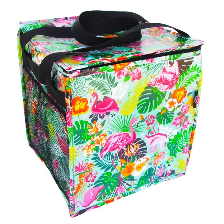 Flamingos Trunkey Tote for wholesale by Two Lumps of Sugar