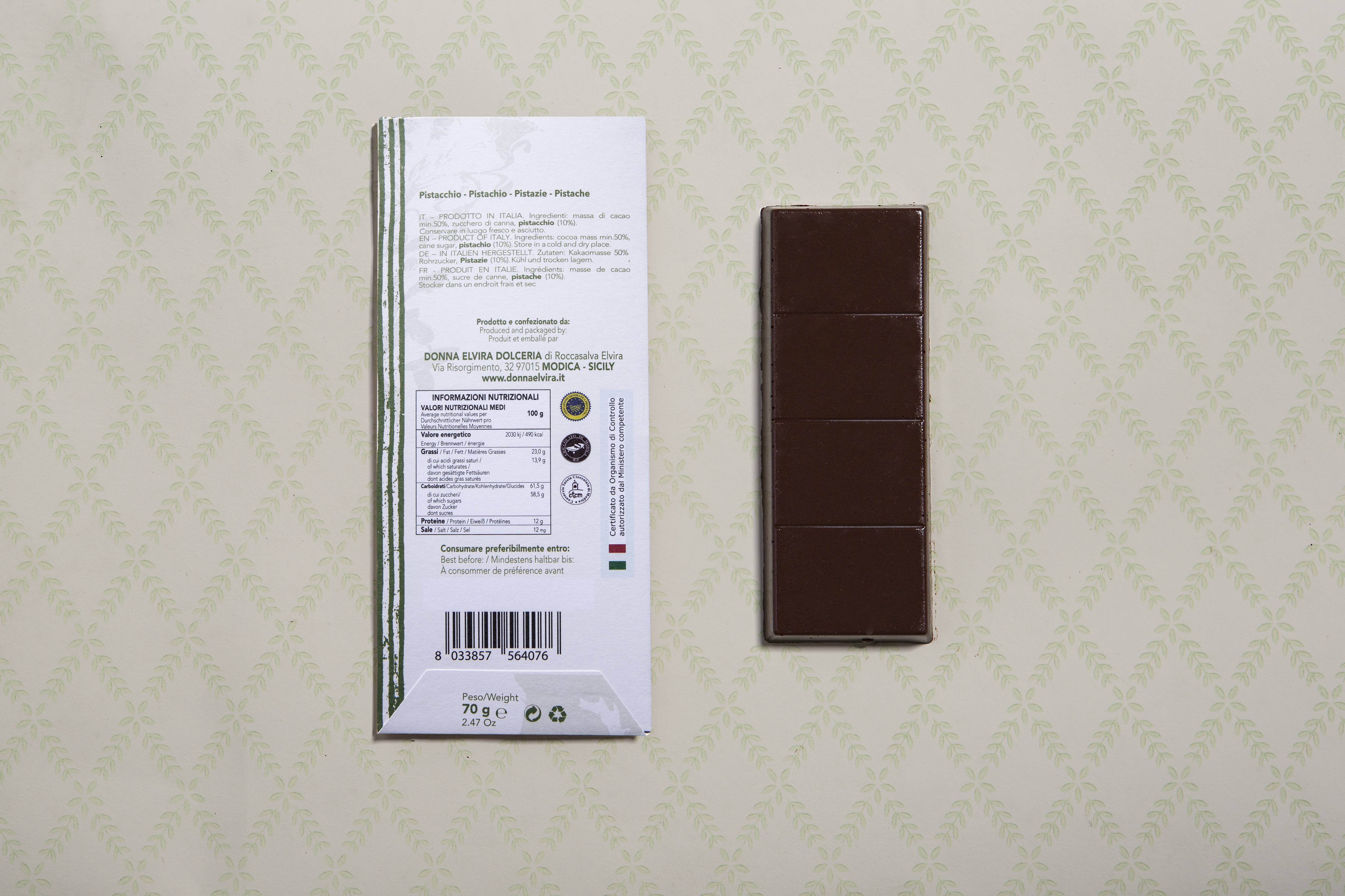 DONNA ELVIRA dolceria di Roccasalva Elvira – Barra de chocolate por atacado – Degustação n. 52