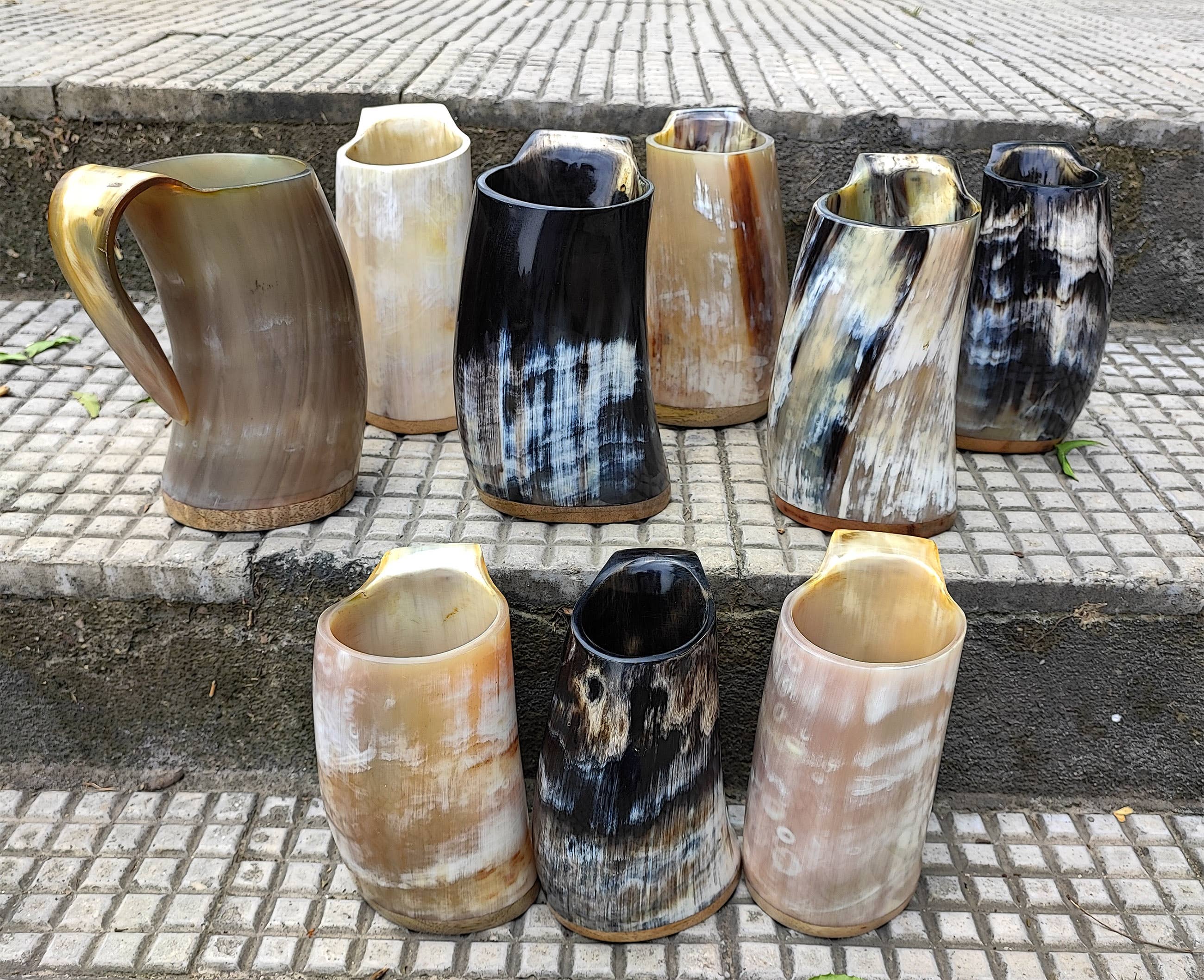 Billion Brothers - Wholesale Drinking Glass/Cup - Viking Horn Mugs Tankards Horn Cups Ale Mead Beer Mugs Large6