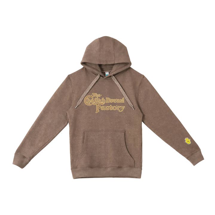 CHALLAH BROOD FABRIEK HOODIE (BRUIN BROOD) voor wholesale door Hamsa Club