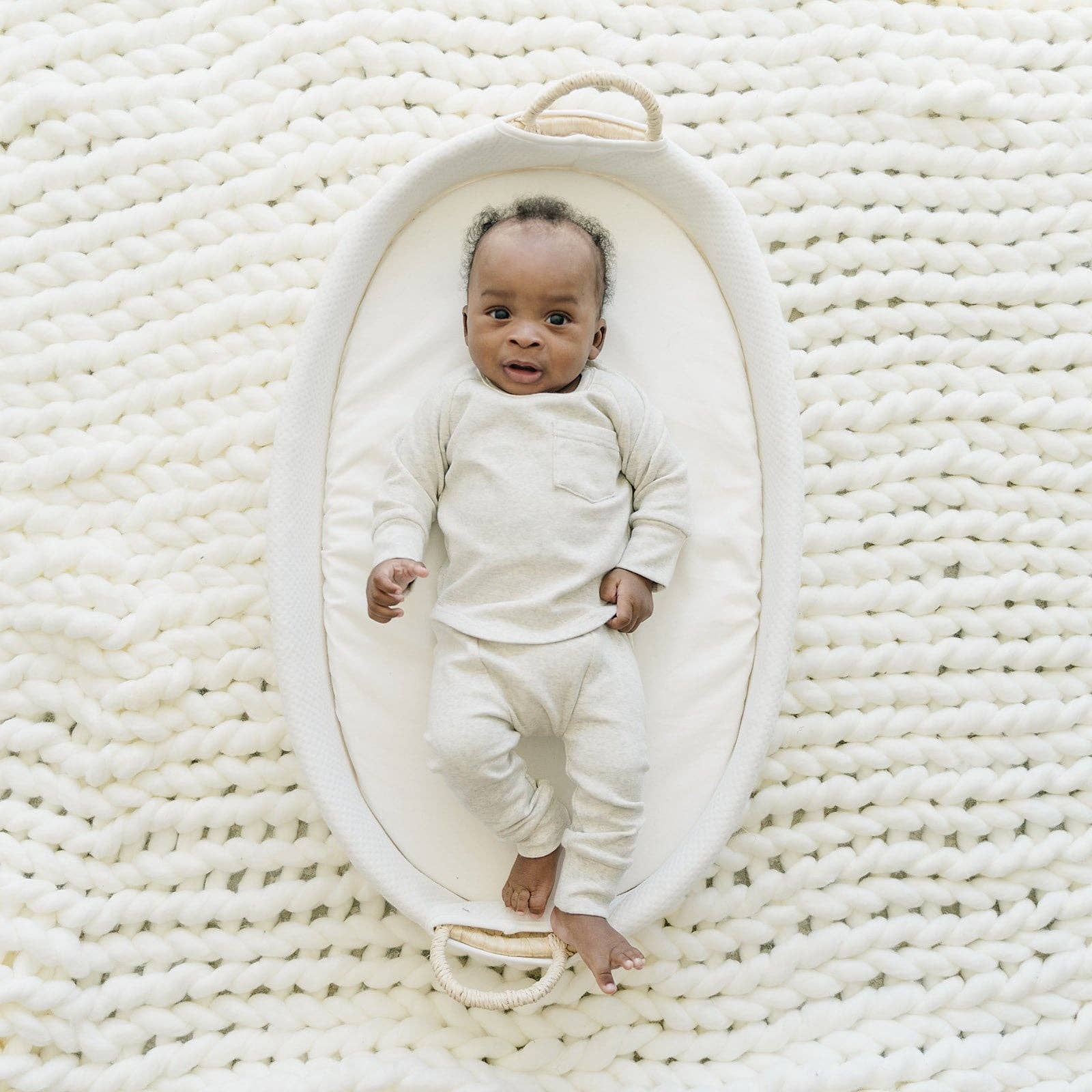 Lucky Panda Kids - Venta al por mayor Conjuntos de ropa cómoda - Niños - Conjunto lounge de algodón para bebé y niño pequeño - color avena5