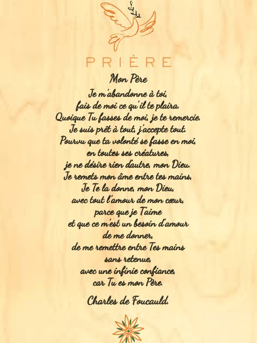 CARTA IN LEGNO PREGHIERA / PADRE NOSTRO per la vendita all'ingrosso da parte di Hironwoods