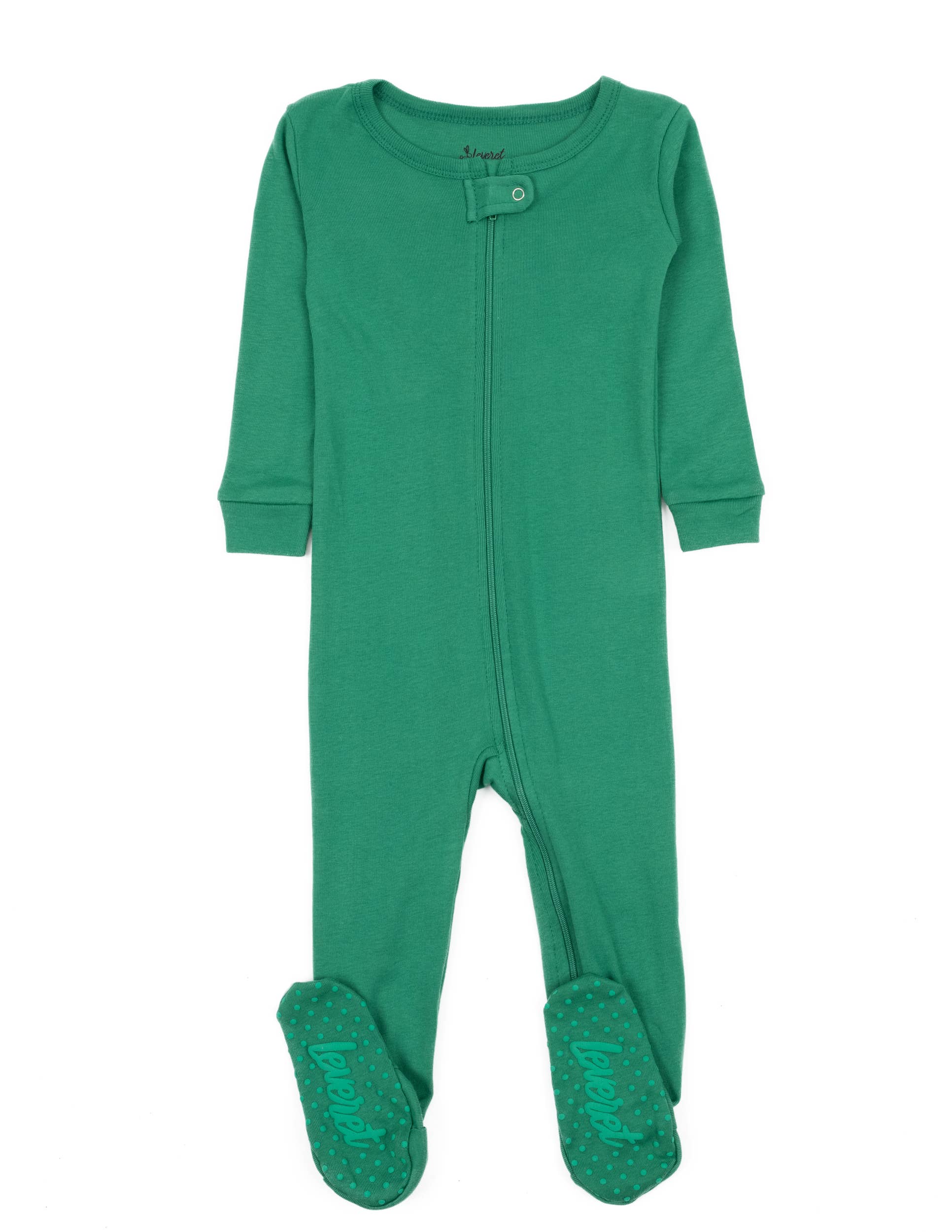 Leveret Pajamas – Fato de dormir – Bebé por atacado – Pijama de algodão com pés para crianças sólido9