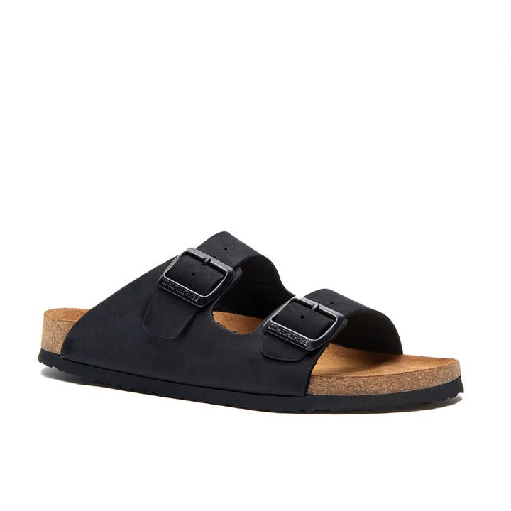 Comfortfusse - Wholesale Sandals - Women's - Bali Nubuck Leather Double-Strap Slippers