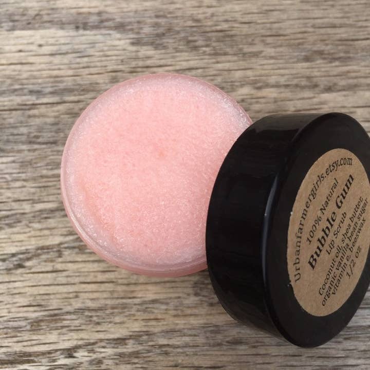 Urbanfarmergirls - Wholesale Lip Scrub/Polish - 1 Oz Bubble Gum Natural Lip Scrub/Exfoliate/Hydrate/Lip Poli1