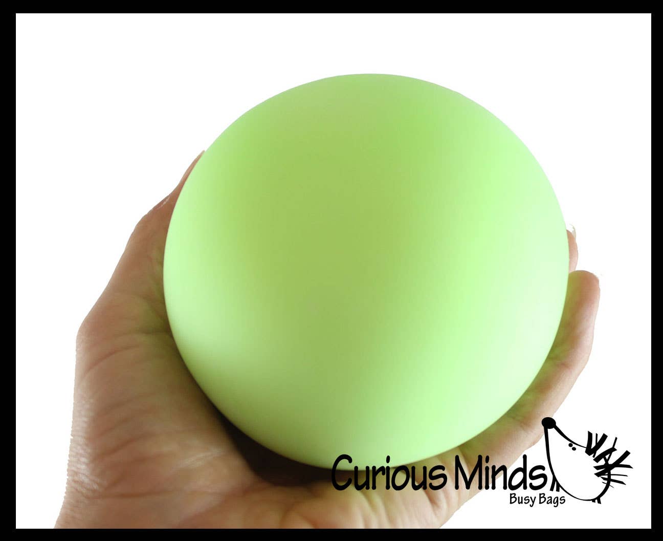 Curious Minds Toys - Wholesale Stress Relief Ball/Dough - 1 Boxed Jumbo 4" Glow in the Dark Doh Filled Stress Ball -4