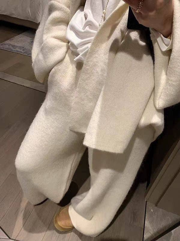 Marayn - Wholesale Lounge Set - Women's - 2025 Autumn Luxury Lounge Knit Set Chic Oversized Style24