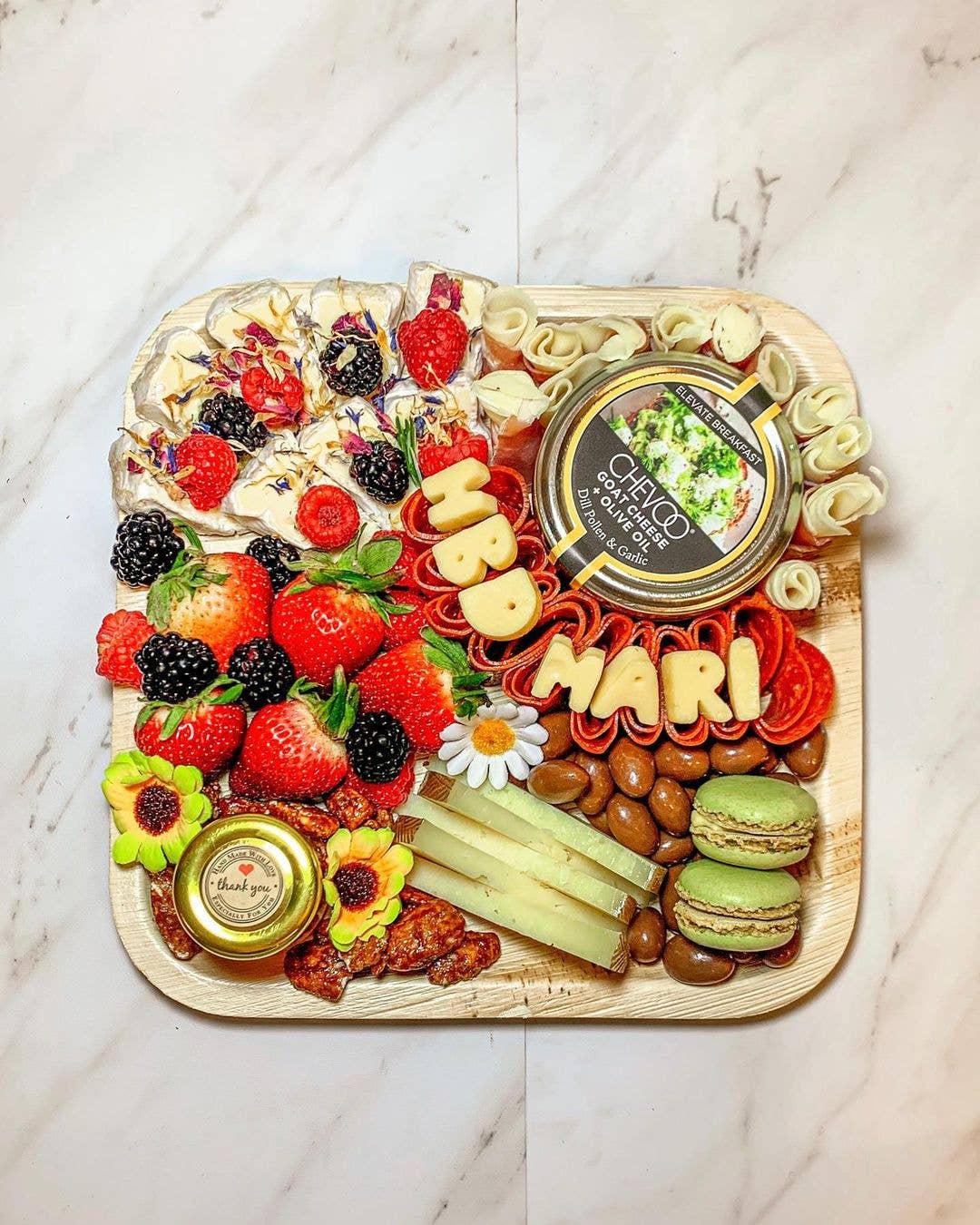 Charity Leaf – Engroshandel Engangstallerken – Palmeblad Firkantede Tallerkener - 20 cm - Pakke med 50 stk1