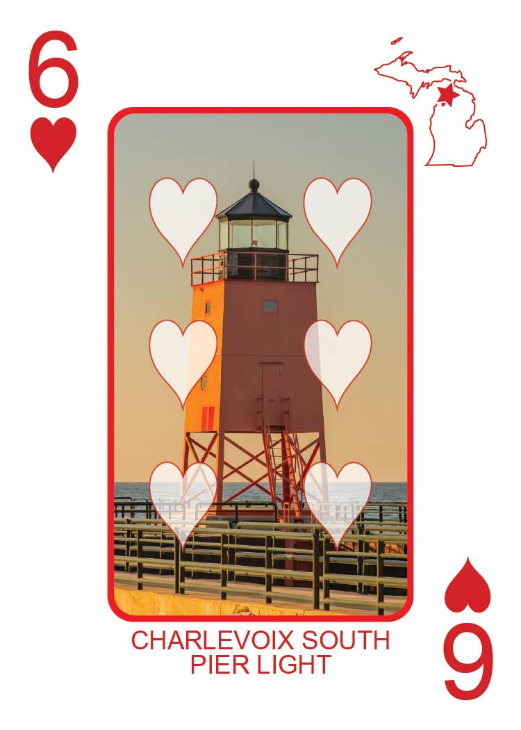 Phil Stagg Photography - Wholesale Playing Cards - LIGHTHOUSES OF MICHIGAN - Playing Cards - Euchre Friendly32
