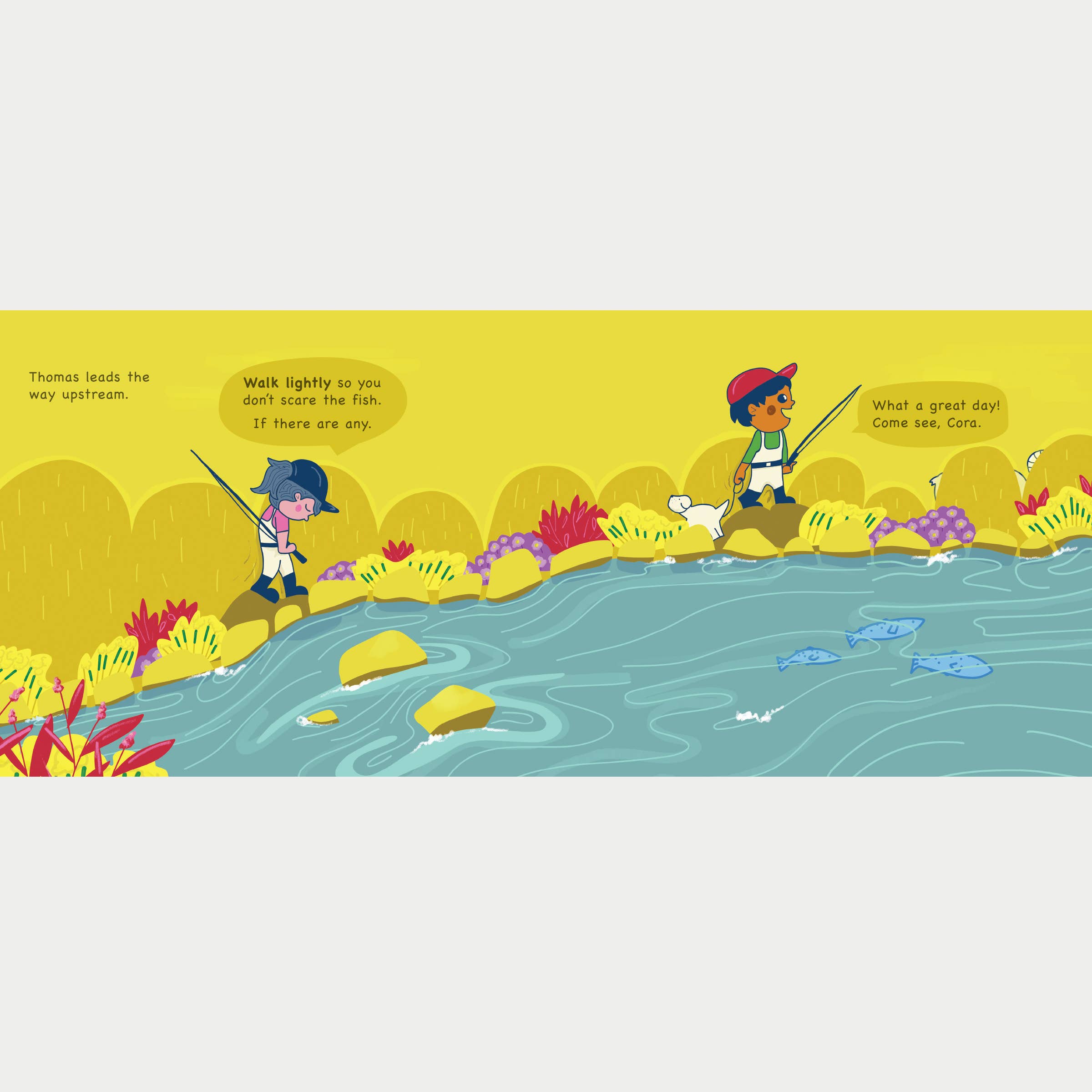 Brookie Designs - Vente Preschool Book (3-5) - Livre pour enfants Nature's Catch Cora's Fishing Adventure6