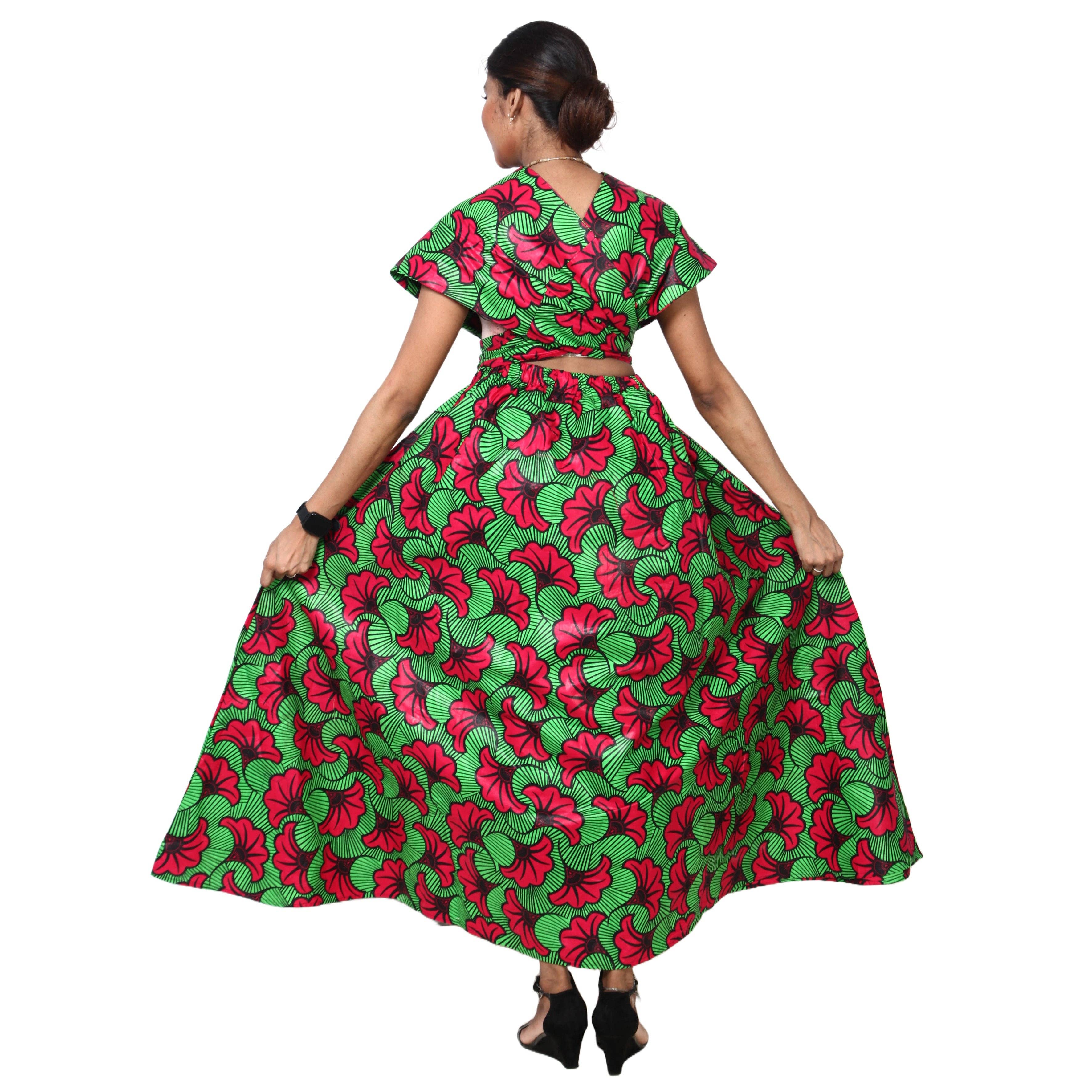 African Stars - Wholesale Dress - Women's - Women's Multi Way Style Maxi Dress -- FI-68L21