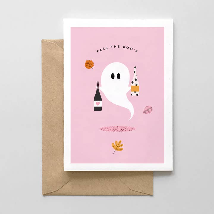 Spaghetti & Meatballs - Wholesale Halloween Card - Pass The Boo's - Halloween Card0