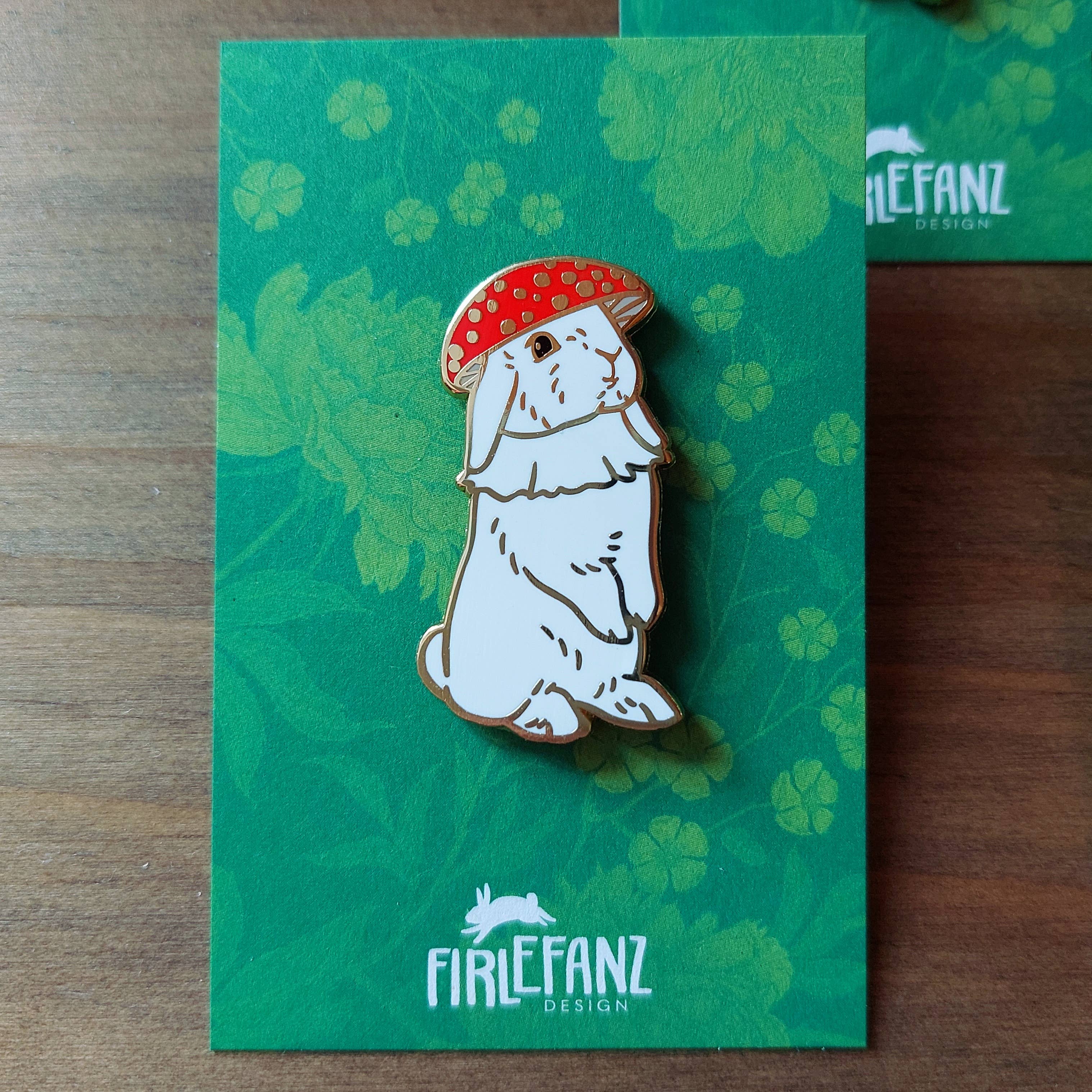 Firlefanz Design – wholesale Lapel pin/button – Pins "Flower bunnies"3