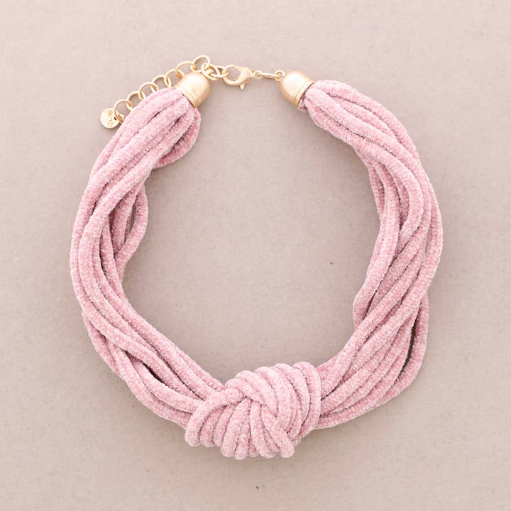 Sonata – Großhandel Gewebtes/geflochtenes Armband – Chenille-Kropfband in Nude7