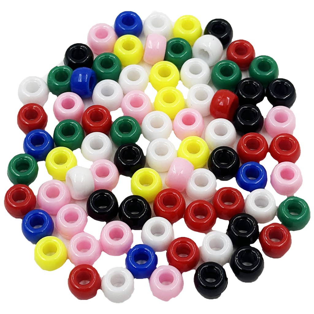 Angels Craft - Wholesale Beads - Pony Beads, 6x9mm -  3 Color Options Available1