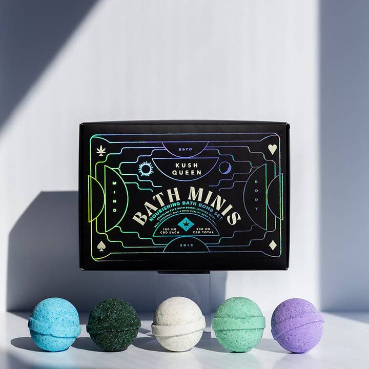 Kush Queen CBD - Wholesale CBD Bath Salts & Soaps - Mini CBD Bath Bomb Collection